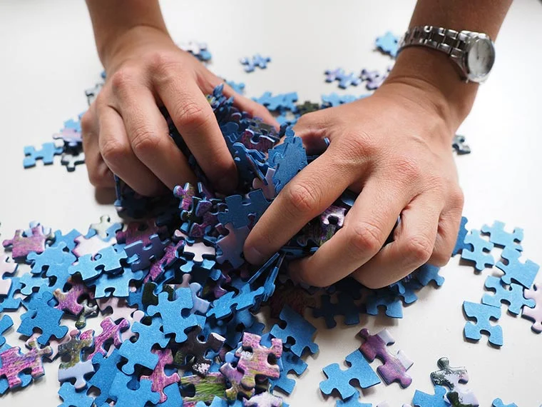 solving pieces of puzzle