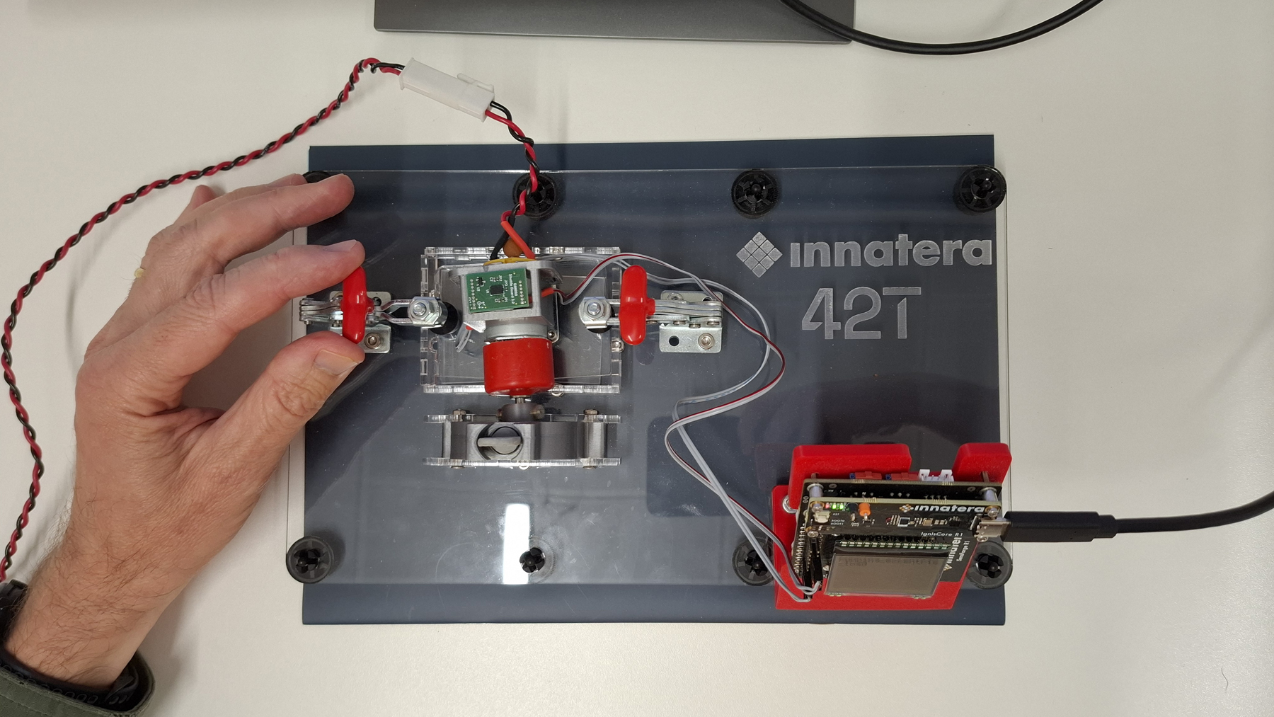 Always on condition monitoring demonstrator. Neuromorphic AI condition monitoring